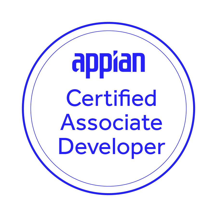 Appian Credential Program Certified Associate Developer