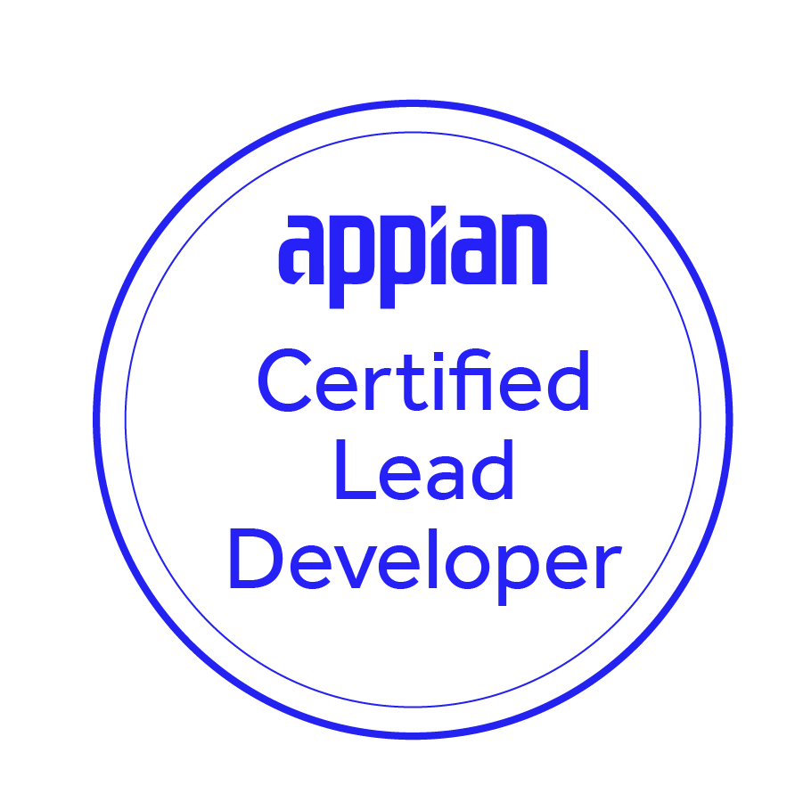 Appian Credential Program Certified Senior Developer