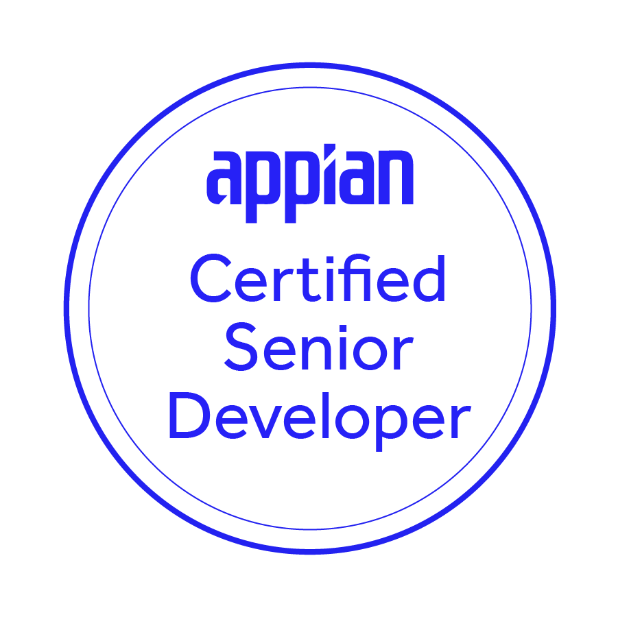 Appian Credential Program Certified Lead Developer